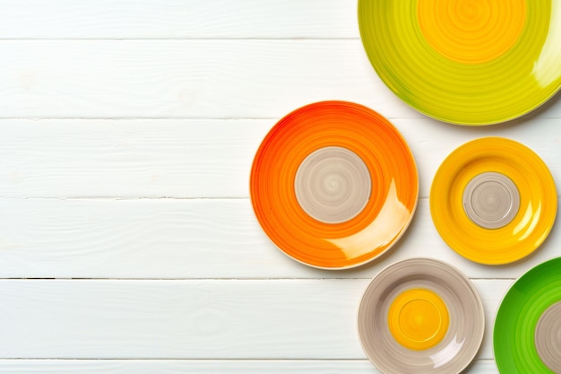Set de farfurii colorate